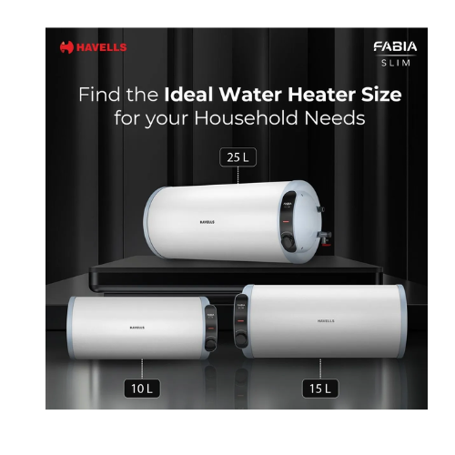 Fabia Slim Horizontal Storage Water Heater (Geyser)