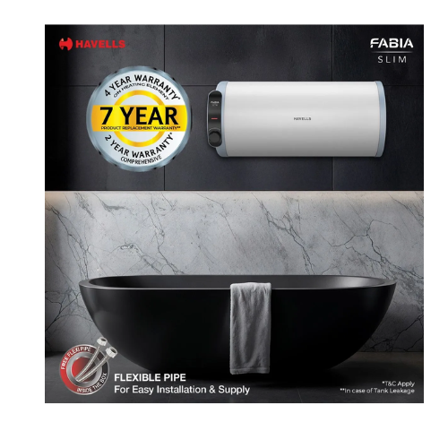 Fabia Slim Horizontal Storage Water Heater (Geyser) - Image 5