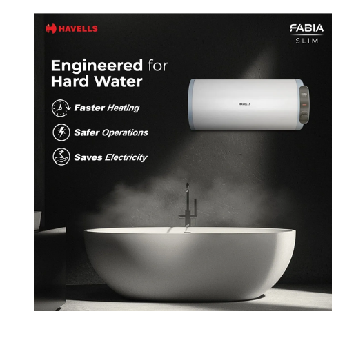 Fabia Slim Horizontal Storage Water Heater (Geyser) - Image 4