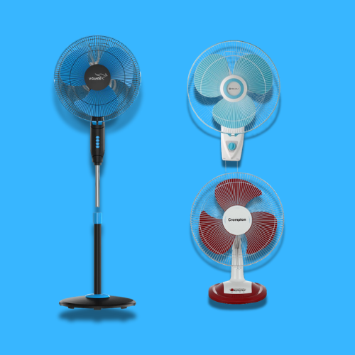 Pedestal, wall and Table fan