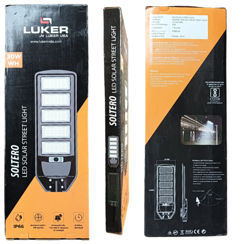 30W LED SOLAR STREET LIGHT SOLTERO LUKER