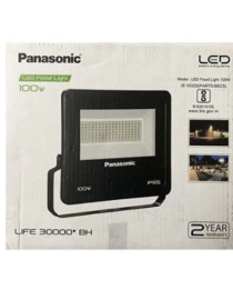 Panasonic 100W LED Flood Light | IP66 & IK07 Water Proof Protection and Imapct Proof Outdoor Light | 440V High Voltage Protection | 6500k Cool White