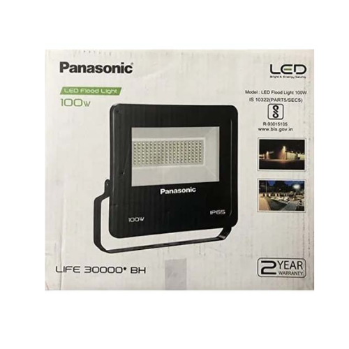 Panasonic 100W LED Flood Light | IP66 & IK07 Water Proof Protection and Imapct Proof Outdoor Light | 440V High Voltage Protection | 6500k Cool White