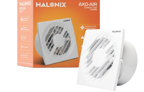 Halonix AXO Air Exhaust Fan For Kitchen, Bathroom with Strong Air Suction, light weight,Rust Proof Body (White)