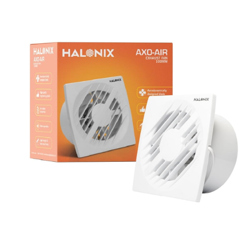 Halonix AXO Air Exhaust Fan For Kitchen, Bathroom with Strong Air Suction, light weight,Rust Proof Body (White)