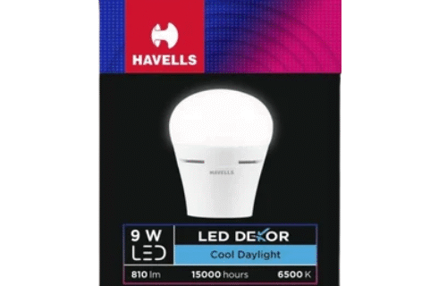 Havells 9W LED B22 BULB |Cool Day Light|Aesthetic Design|Upto 4KV Surge Protection|High Voltage Protection |Energy Efficient| Frosted Diffuser|Non-Dimmable|Shatter Resistant| Made in India