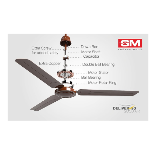 GM Air Breeze 400 Ceiling Fan 1200mm - Image 2