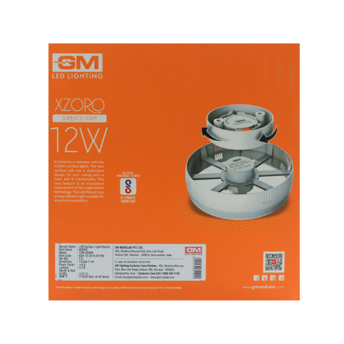 Round Cool White GM Xzoro LED Panel Light, For Indoor and Outdoor, 240 V - Image 5