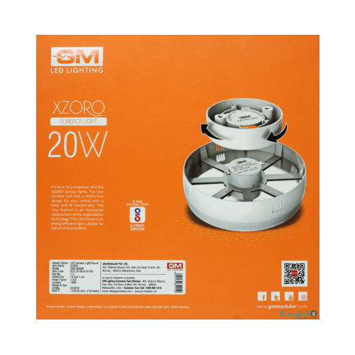 Round Cool White GM Xzoro LED Panel Light, For Indoor and Outdoor, 240 V - Image 3