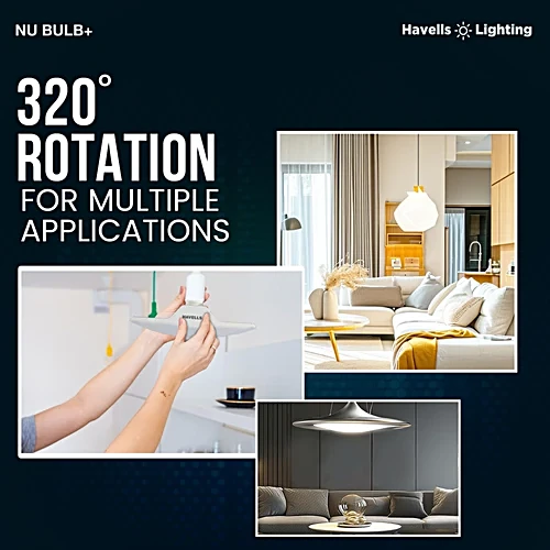 9W LED NU BULB+ 6500K T-BULB HAVELLS - Image 4