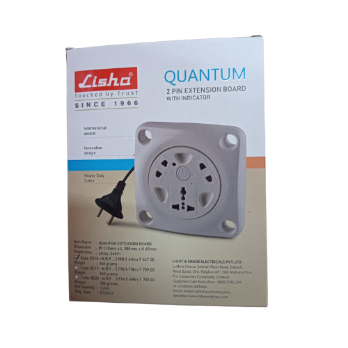 Lisha QUANTUM 3 Pin Extension Board With Indicator