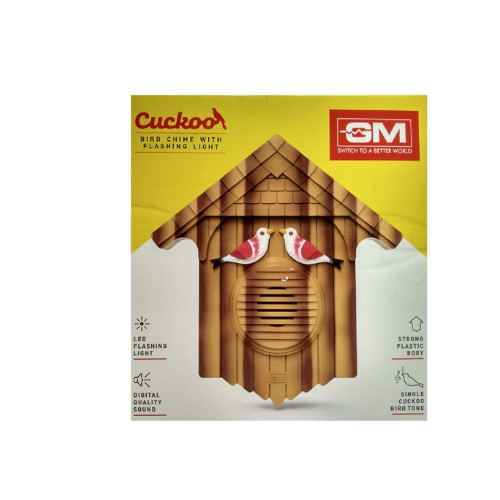 GM Cuckoo Bird 4013 Plastic Doorbell (Brown) - Image 4