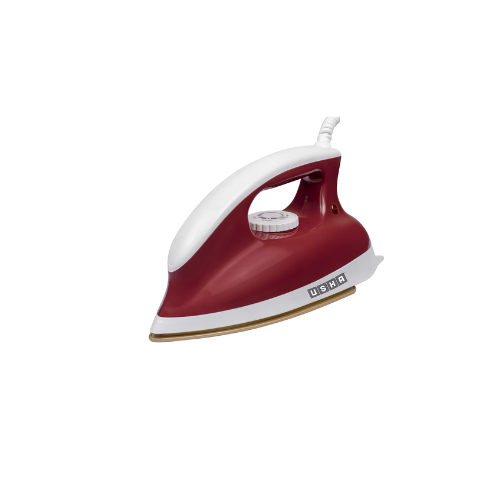 USHA Goliath 1200Watt Dry Iron with 1.8m Long Swivel Cord | Double Coat Golden Non Stick Soleplate for Longer Durability | 360° Swivel Cord | 2 Years Warranty | (Maroon), 1200 watts, Plastic - Image 5