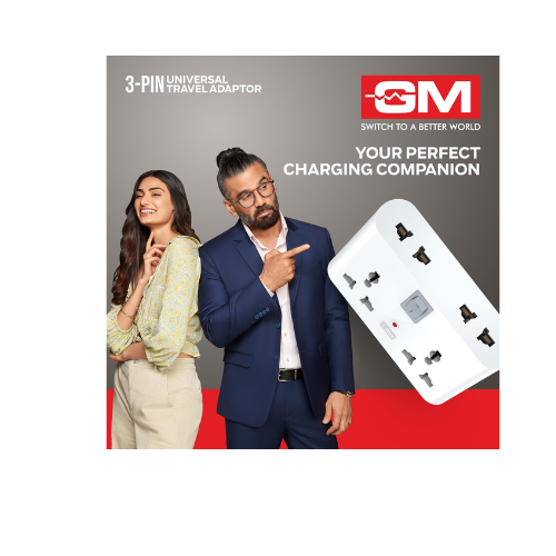 GM 3 Pin 6 AMP Universal Multiplug Travel Adapter with 4 Charging Point | Useful for Home Applications, Mobiles, Computers, Laptops | Adapter with Inbuilt Surge Protector & Power Indicator | GM 3019 - Image 5