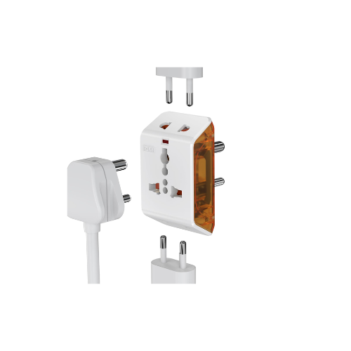GM 6AMP 3-Pin Multi Plug Adapter | Universal Travel Adaptor | Supports 2-Pin & 3-Pin Plugs | Multiple Charging Ports | Charge Smartphones, Laptops & Other Devices | Compact & Reliable | GM 3017 (1) - Image 7