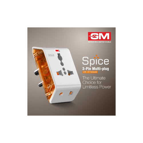 GM 6AMP 3-Pin Multi Plug Adapter | Universal Travel Adaptor | Supports 2-Pin & 3-Pin Plugs | Multiple Charging Ports | Charge Smartphones, Laptops & Other Devices | Compact & Reliable | GM 3017 (1) - Image 6