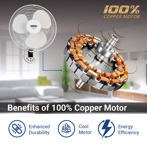 Usha Mist Air Icy 400MM wall fan With Remote - Image 5
