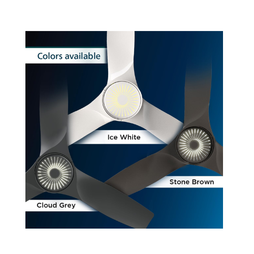 PHILIPS iluminAir beamer LED Light with fan | BEE 5 star Rated Energy Efficient LED Light with fan with 300 RPM & 100% Copper Winding, Warranty : 3+2 Years (Ice White)