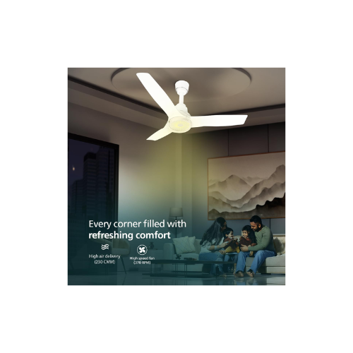 PHILIPS iluminAir beamer LED Light with fan | BEE 5 star Rated Energy Efficient LED Light with fan with 300 RPM & 100% Copper Winding, Warranty : 3+2 Years (Ice White) - Image 3