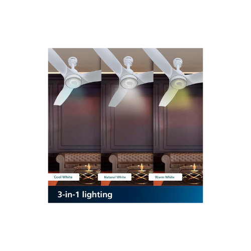 PHILIPS iluminAir beamer LED Light with fan | BEE 5 star Rated Energy Efficient LED Light with fan with 300 RPM & 100% Copper Winding, Warranty : 3+2 Years (Ice White) - Image 2