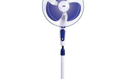 RR Kabel Getto Pedestal fan 400mm White and Blue