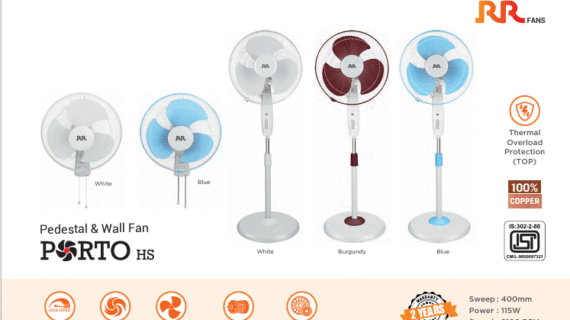 RR PORTO WALL FAN 400MM NS
